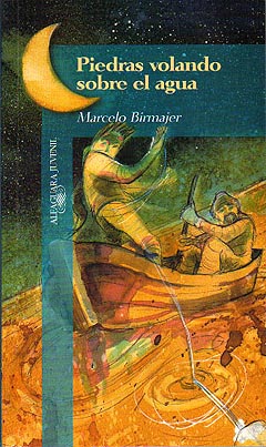 Piedras volando sobre el agua