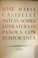 Notas sobre literatura española contemporánea