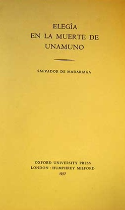 Elegía en la muerte de Unamuno