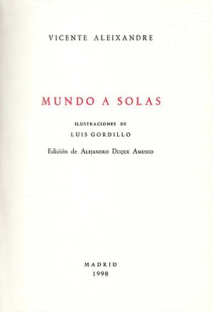 Mundo a solas