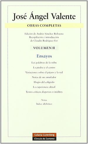 Obras completas, Volumen. II. ENSAYOS.