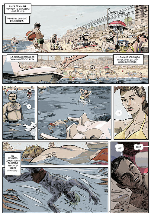 Tatuaje, cómic Vázquez Montalbán