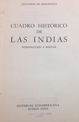 Cuadro histórico de las Indias