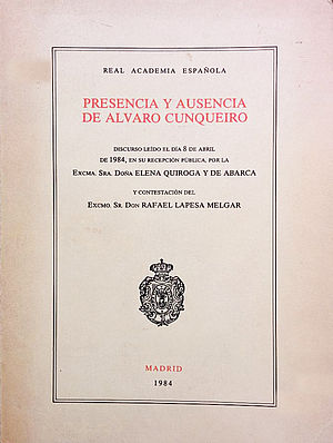Presencia y ausencia de Alvaro Cunqueiro